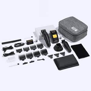 Tondeuse à barbe professionnelle sans fil, étanche IPX7, rasoir électrique à grille avec alimentation USB et têtes de rechange - Product Image 1