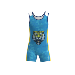 2025 High Quality Lightweight Quick Dry Breathable Spandex/Polyester Adult Pro Wrestling Singlet <b>Cheap</b> Price Wholesale - Product Image 5
