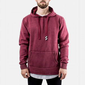 Sudadera con capucha lavada con ácido angustia impresa con logotipo personalizado para hombre invierno patrón exclusivo 100% algodón nuevo en línea al por mayor - Product Image 6