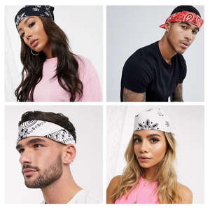 Bandanas en coton personnalisés en gros, foulard pour cheveux, turban avec votre logo, masque bandana, cache-cou, écharpe, protection solaire - Product Image 3