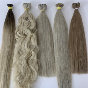 Haute couture-Tendance à la mode, extensions de cheveux de trame humaine ondulés naturels bouclés de haute qualité cheveux du Vietnam fr prix de gros - Product Image 2