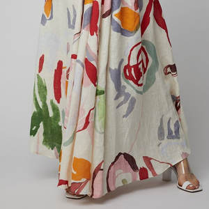 Vestido Maxi Estampado Maxnegio 2021 para Mujer, Transpirable, Estilo Casual y de Oficina, con Cierre, Decoraciones de Diamantes, Talla XL - Product Image 1