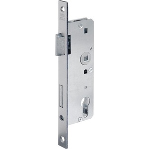 Silver Left-Side Glass Door Mortise <b>Lock</b> for Furniture 7 PZW 20/40/72/8mm BKS - Product Image 1