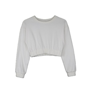 Sweat à capuche décontracté à manches courtes pour femme, imprimé, tricoté, avec des glands et des badges décoratifs, pour l'automne/hiver - Product Image 6