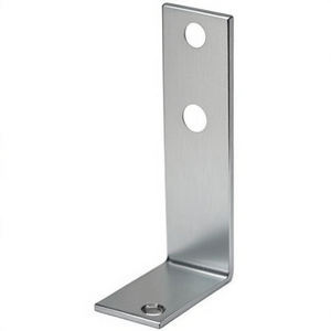 Support d'angle en métal 100x50x40mm, acier 5mm, bleu zingué, VORMANN, lot de 10 - Product Image 3