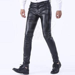 Pantalon en cuir décontracté léger pour hommes Running Men Pantalons en cuir Streetwear Pantalons en cuir - Product Image 4