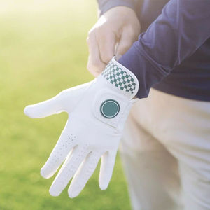 Gants de golf en cuir de mouton avec logo personnalisé, haute qualité, résistance élevée, pour homme/femme, main gauche, accessoire de golf - Product Image 3