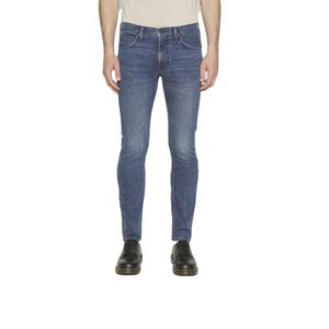 กางเกงยีนส์ขายาวสำหรับชายหนุ่มกางเกงผ้ายีนส์ผ้ายืดทรงตรงเข้ารูปแบบปกติ - Product Image 4