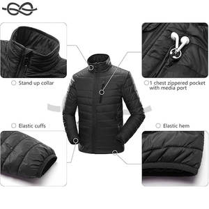 Veste légère et élégante à col montant pour hommes, activités de plein air chaudes en hiver, voyage, vêtements de tous les jours - Product Image 6