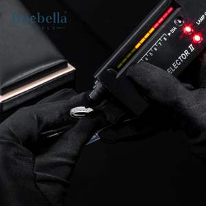 Offre Spéciale bague de fiançailles originale en argent sterling 925 en or blanc 18 carats 3mm avec diamant rond pour hommes - Product Image 5