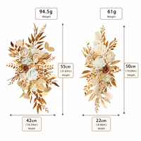 Fleurs artificielles pour mariage, décoration de mariage, panneau de bienvenue, décoration d'arche, fleurs de mariage