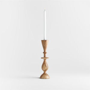 Set of 2 New Stylish Curved <b>Shape</b> Wooden Tealight <b>Candle</b> Holders Different Size Table Decorative Wedding Ornament for Christmas - Product Image 3