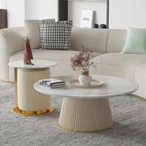 Contemporary Living Room Luxury Style Stainless Steel Round Sitting Room <b>Sofa</b> Golden Corner <b>Table</b> Hourglass Shape <b>Side</b> <b>Table</b> - Product Image 6