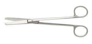 Ciseaux de pansement manuels à pointe ronde en acier inoxydable chirurgical médical certifiés CE par SurgiRight - Product Image 4