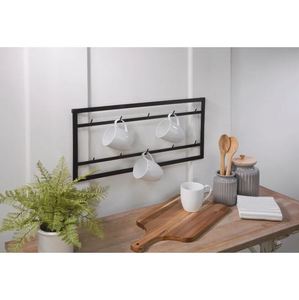 Uxury-Soporte de madera y metal para tazas de café, utensilios de cocina para el hogar, encimera de cocina de hotel, hecho en la India 2023 - Product Image 6
