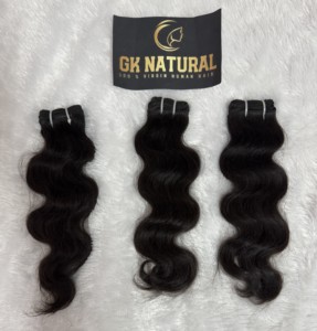 Paquete de cabello humano indio de muestra gratis, el mejor proveedor de cabello virgen alineado con cutícula al por mayor de grado 12A, cabello crudo vietnamita 100% - Product Image 3