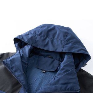 Men's Coated Varsity <b>Baseball</b> <b>Bomber</b> <b>Jacket</b> Casual Letterman Windbreaker Lightweight Stand Collar Hooded - Product Image 5