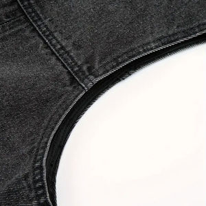 Respirant nouveauté 2025 personnalisé tendance hommes jean gilet à bas prix respirant durable couvert bouton hommes Denim gilet - Product Image 4