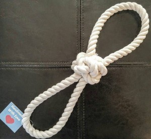 2 Handle Pull - All Natural Cotton <b>Rope</b> <b>Dog</b> Toy - Product Image 1