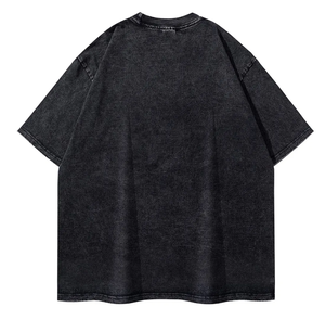 Fabricants de vêtements lourds personnalisés en gros de haute qualité 100% coton délavé à l'acide T-shirt Vintage Stone Wash T-shirt - Product Image 2