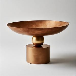 PrinceDip Gold Bowl Regal Heirloom Luxe Cuenco de servicio de latón antiguo hecho a mano con intrincados grabados reales y acabado vintage - Product Image 5