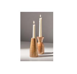 Candelero de madera antiguo de lujo con soportes de piedra natural y tarros para decoración del hogar Centro de mesa de vacaciones de Navidad - Product Image 2