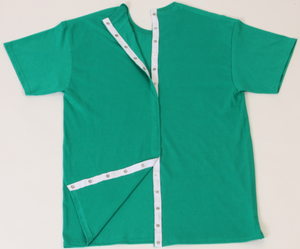 Camiseta de rehabilitación con cierre a presión de 65% algodón 35% poliéster hecha a medida después de exámenes médicos de hospital para batas de pacientes con camiseta - Product Image 6