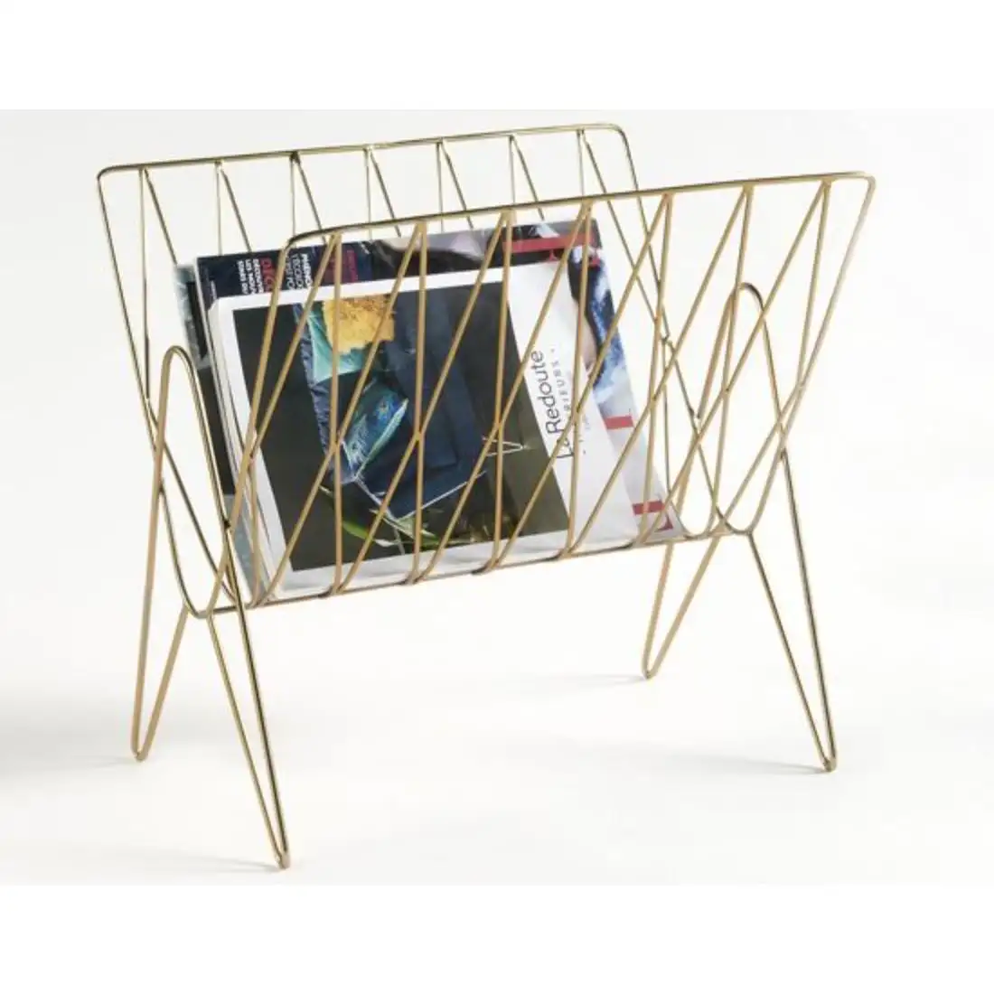 Creative Anti Slip Book Stand For Desktop Magazines Newspaper Collectable Metal Iron Wire Handcrafts Holder Metal Book Stand