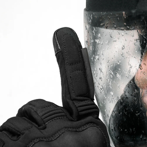 Guantes de carreras para hombre, transpirables, para motocicleta, cuero de grano completo, pantalla táctil para montar en invierno, carreras de motos - Product Image 3