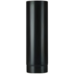 Tubo per Stufa a Legna Porcelain Plus Light Col. Nero Opaco Cm. 12x 25 - Product Image 1