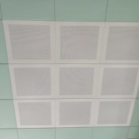 Rejilla de Techo Metálica Cuadrada Moderna de Aluminio de Alta Calidad, Impermeable y Resistente al Fuego, de 600x600, para Decoración Interior de Oficinas, Hoteles y Centros Comerciales