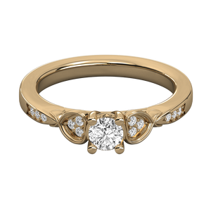 Anillo Solitario de Oro de 14K para Mujer con Diamante Cultivado en Laboratorio, Elegante y Lujoso - Product Image 2