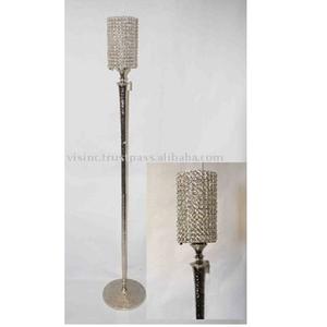 Vela decorativa de huracán para boda/soporte de Pilar pieza central que complementa otros portavelas linternas y tarros - Product Image 3