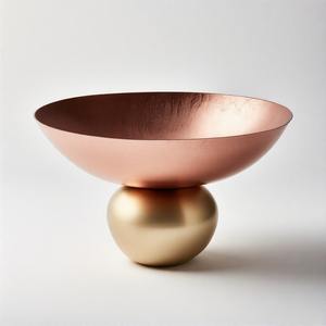 Bol à couronne en satin bol de service élégant en forme ronde personnalisée pour la décoration de service de mariage d'hôtel à la maison utiliser un bol - Product Image 1