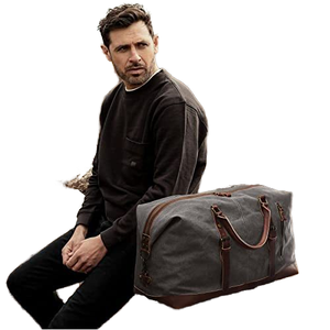 Customized Genuine <b>Leather</b> <b>Duffle</b> <b>Bags</b> with Private Label and Personalized Logo Best Material - Product Image 4