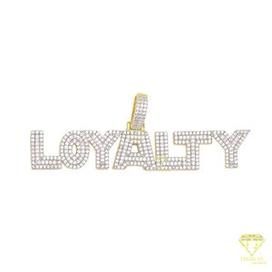 Hip Hop Bling diamante estilo rodio plateado plata Iced carta colgante encanto joyería hecha a mano - Product Image 6