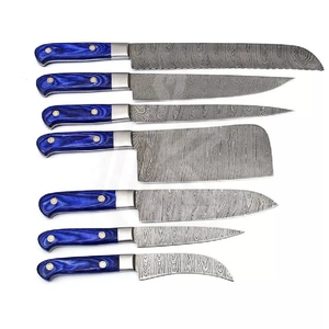 Venta al por mayor pedidos a granel personalizados OEM ODM servicio profesional Damasco acero cocina Chef cuchillo conjunto para la venta de Chef cuchillo conjunto - Product Image 2
