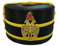 Étui à casquette de regalia maçonnique OEM d'usine, style décontracté, couleurs personnalisées, haute qualité, 100% polyester, broderie à la main