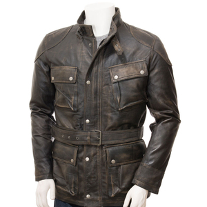 Chaquetas de Piel de Vaca Genuina para Hombre, Diseño Personalizado, Ropa de Invierno, Resistente al Viento, Impermeable, Transpirable, Cierre de Cremallera, Última Moda - Product Image 1