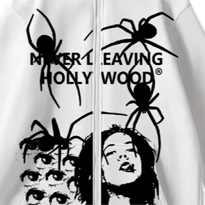 Hombres al por mayor con la pantalla impresa Sudadera con capucha de los hombres y las mujeres de todos los tamaños de cremallera larga térmica al por mayor Full Zip Up Hoodies - Product Image 3