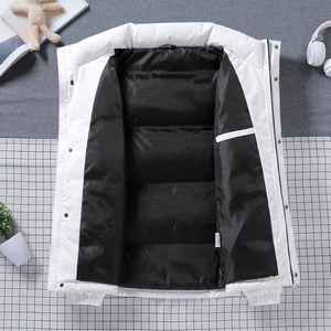 Abrigos acolchados para hombre con estampado personalizado de la mejor calidad 2022, chaqueta acolchada de burbujas, chaqueta cálida de invierno XL, bombardero con cuello levantado, estilo de lona Formal - Product Image 3