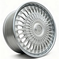 Jantes forgées Bku 2 pièces pour Cadillac Escalade V Cybertruck Chevy Tahoe Hummer Ev 24 pouces 10-13J Jantes en alliage à fond profond