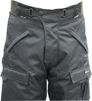 Pantalon de moto en polyester respirant et imperméable en Cordura, best-seller, couleur noire authentique, personnalisable, toutes saisons