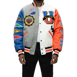 Chaqueta Universitaria de Cuero Personalizada para Hombre 2025, Chaqueta Universitaria Personalizada al por Mayor, Chaquetas Universitarias de Béisbol para Hombre - Product Image 2