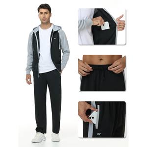 Nuevo diseño, conjunto de chándal de invierno Unisex, ropa deportiva informal, pantalones con capucha, 2 piezas, cálido, 100% algodón bordado, ecológico - Product Image 3