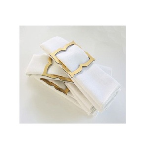 Anneau de serviette en métal de conception avantageuse anneau de tissu de serviette de couleur d'or de qualité exclusive pour des événements partie utilisation - Product Image 4