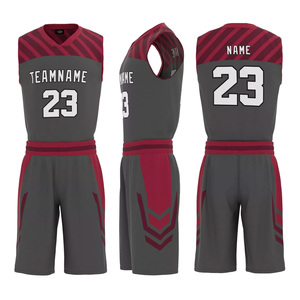 Ensemble d'uniformes de basket-ball de grande taille avec protection anti-UV antibactérienne anti-humidité Maillot en tissu à mailles respirant sublimé personnalisé - Product Image 4