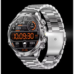 Montre connectée de sport d'extérieur AK75 avec lampe torche, grand écran AMOLED de 1,95 pouce, appels Bluetooth, fréquence cardiaque, thermomètre, charge magnétique, IP67 - Product Image 5