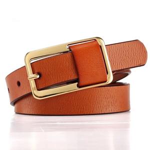 Fashionable Women's Steel Buckle Leather <b>Belt</b> <b>Wide</b> Cinched Waist Designer Luxury - Product Image 3