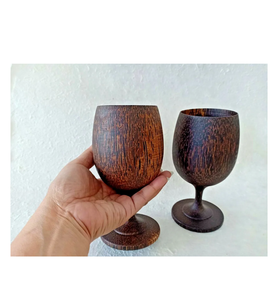 Venta caliente Irrompible Barware Artículo Copa de vino de madera Copas de champán Cepillado Diseño elegante de Mordent - Product Image 5